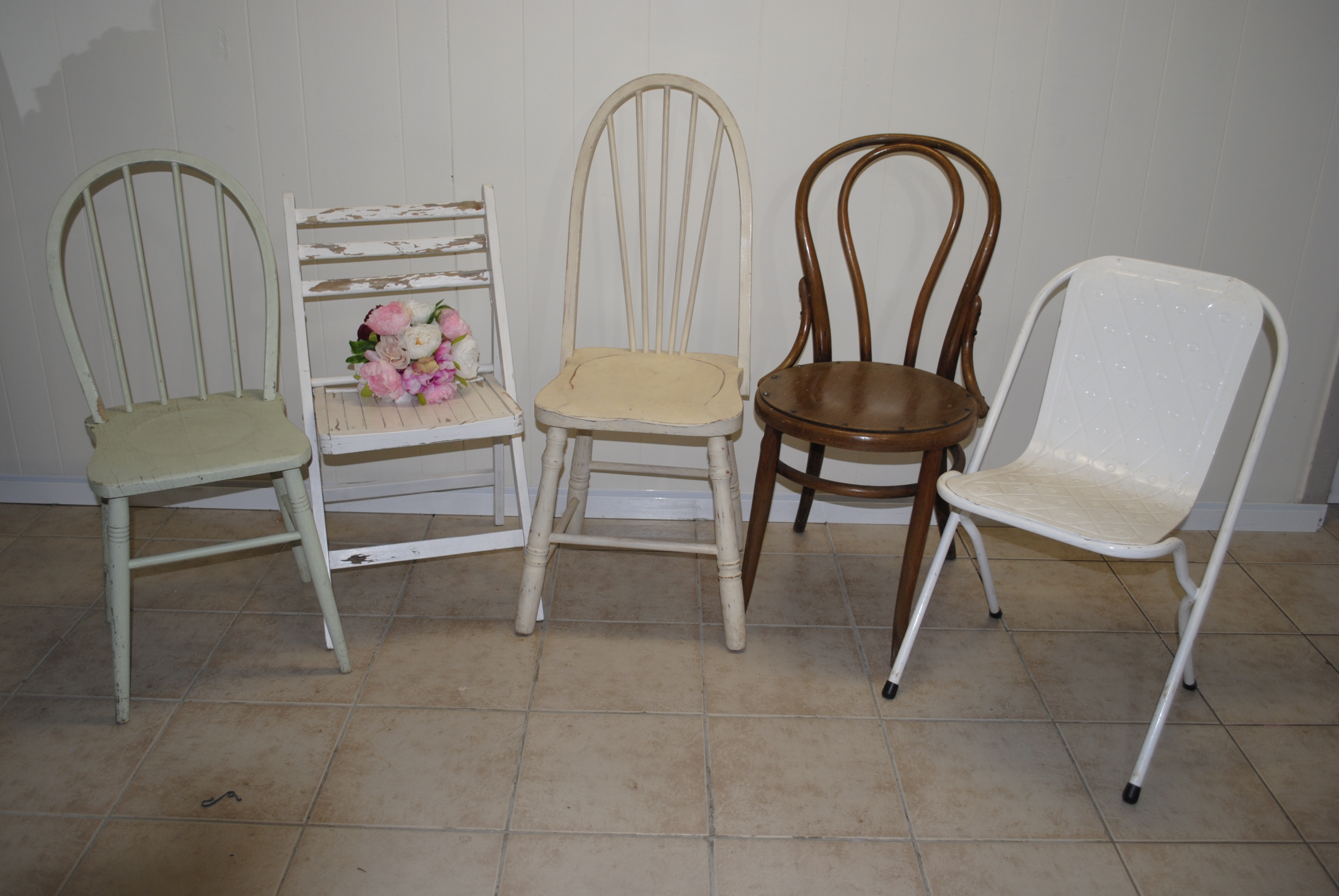 CHAIRS, VINTAGE MIXED