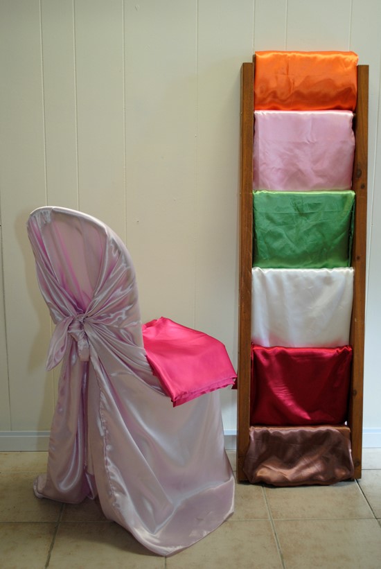 CHAIR COVERS - Satin Self Tie 2 Supply only