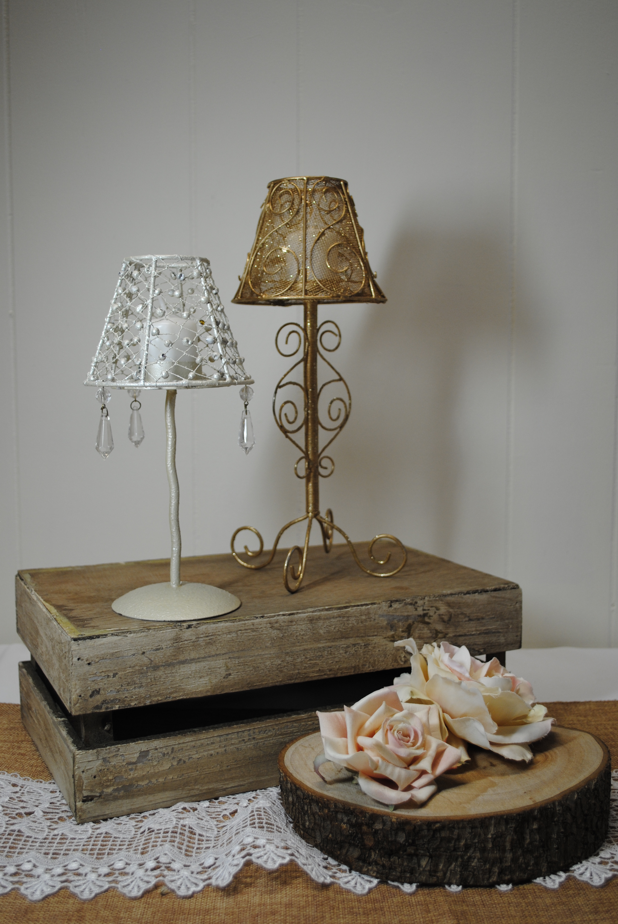 SHABBY CHIC TEALIGHT