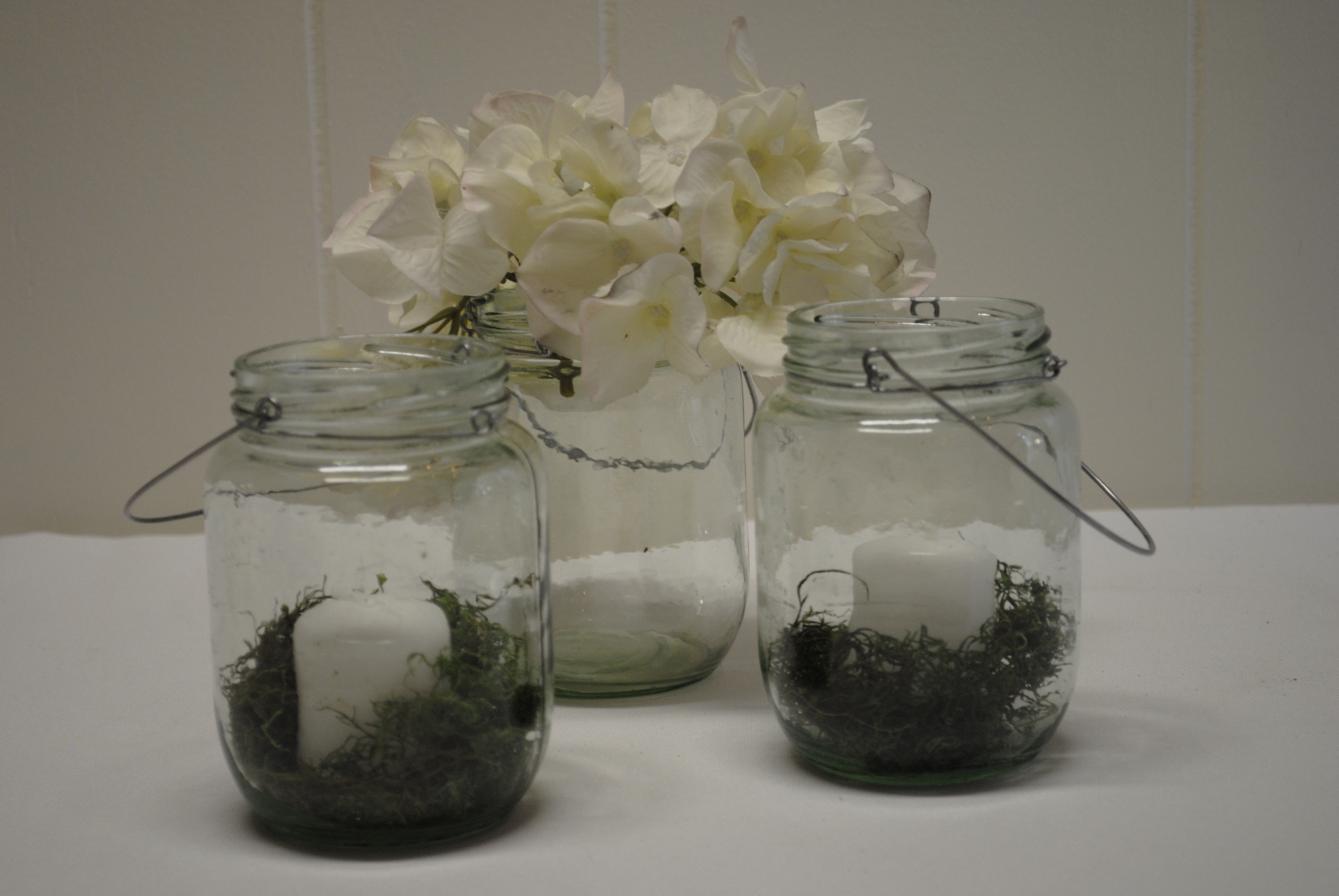 VASE/CANDLE HOLDER, MASON JAR