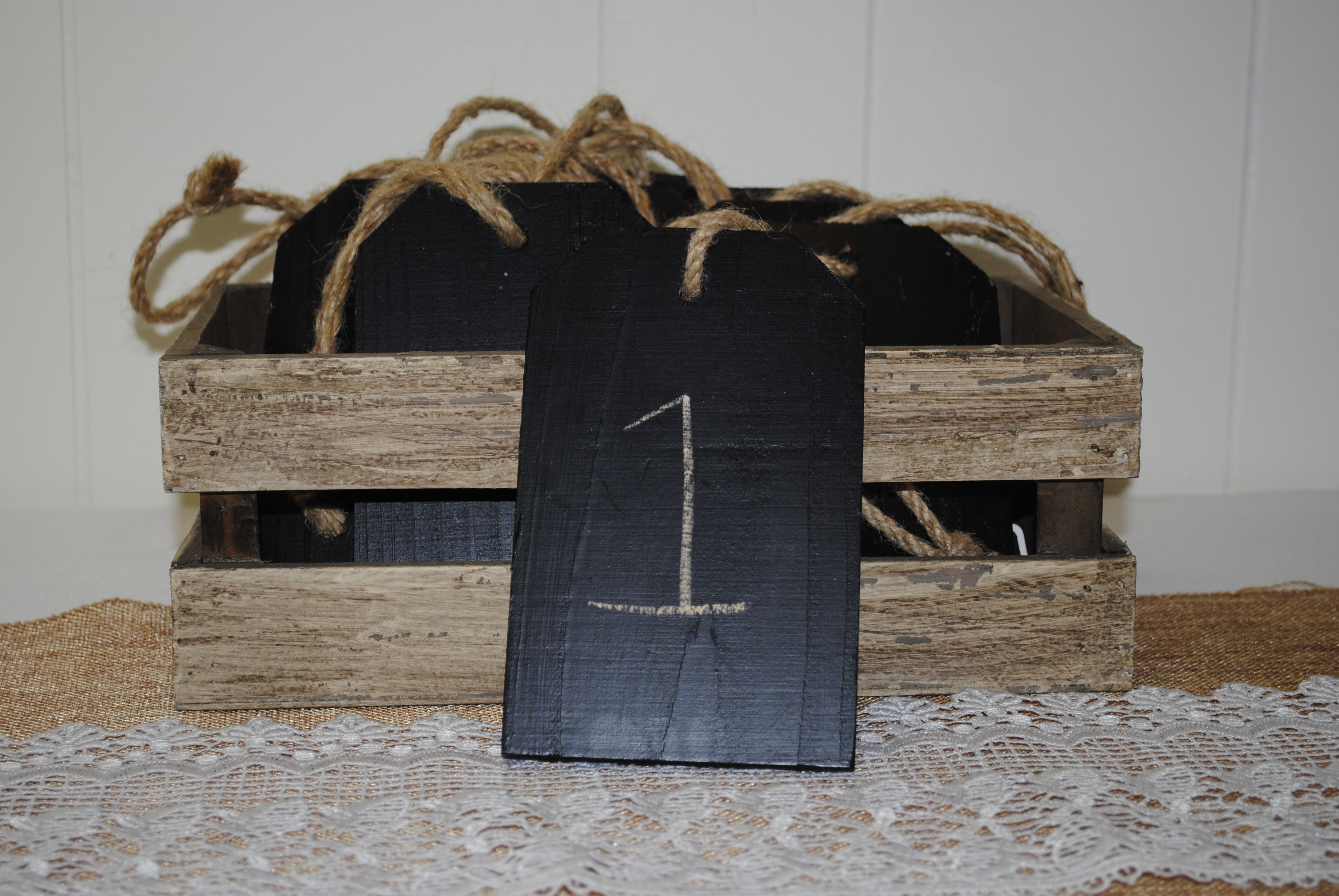 CHALKBOARD TAG TABLE NUMBER
