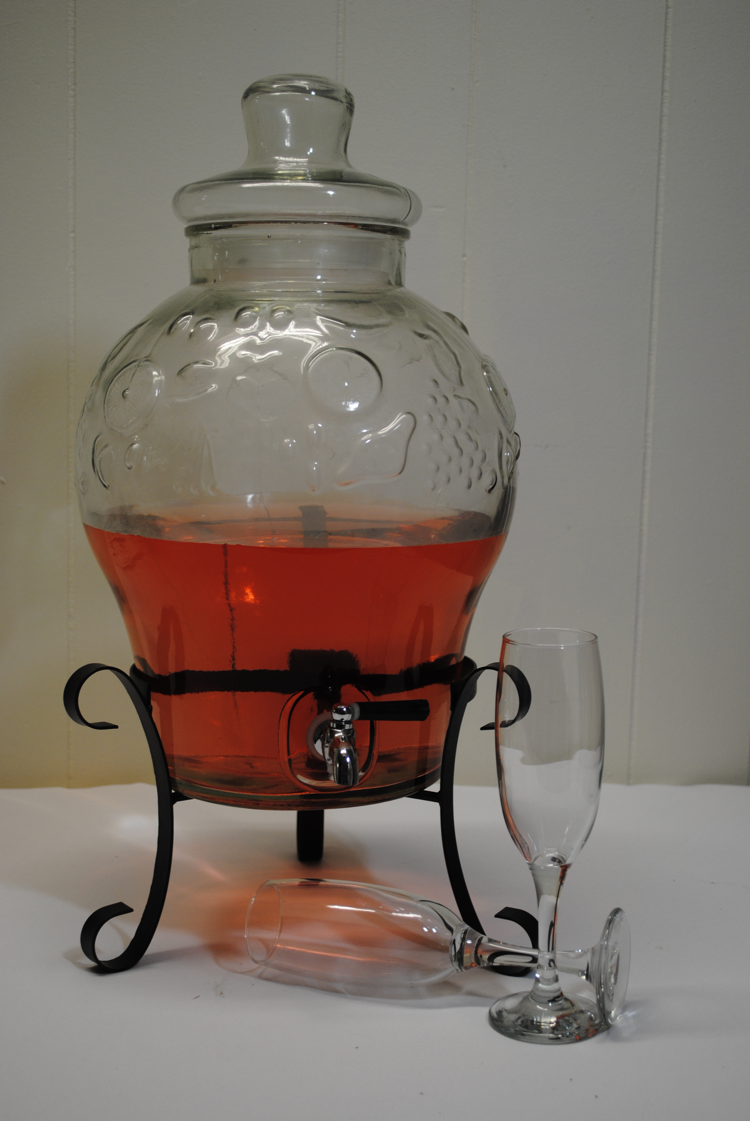 DRINK DISPENSER - Wrought Iron Based