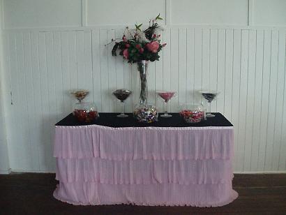 BRIDAL TABLE SKIRTING 6m