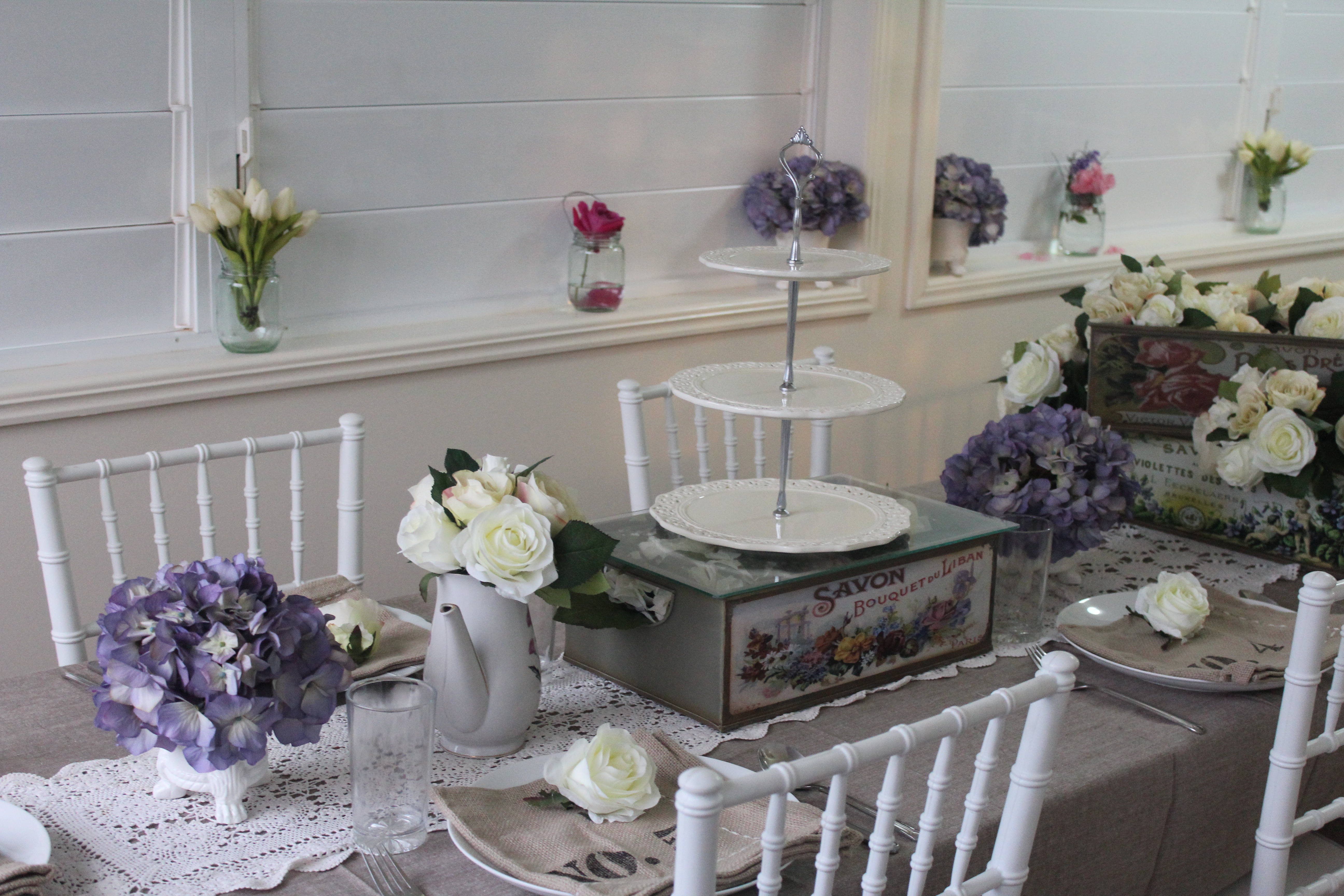 3 Tier Cream High Tea Stand