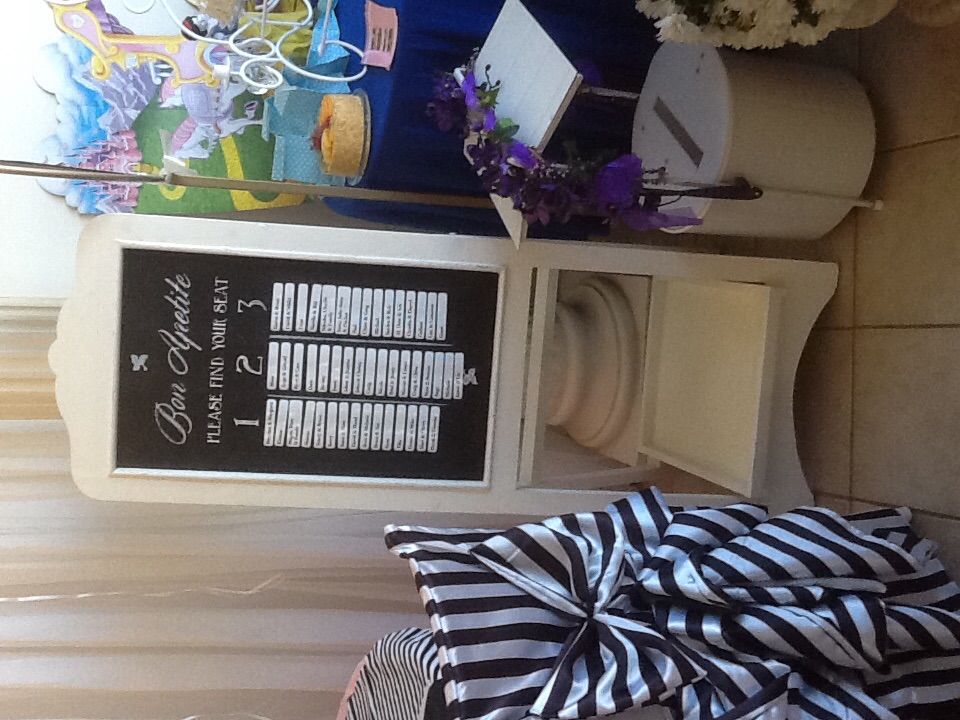 VINTAGE A FRAME BLACK BOARD