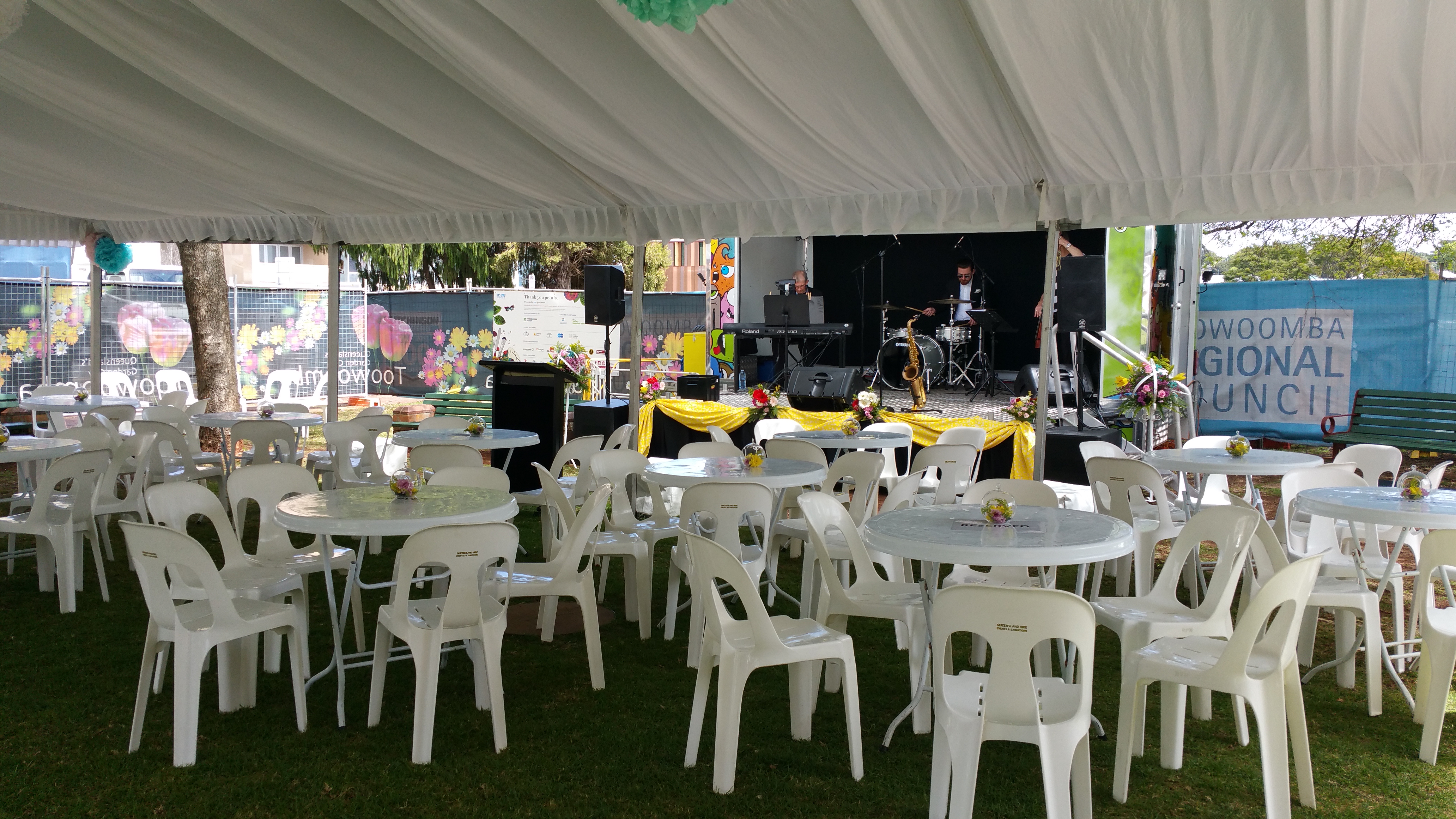 CHAIRS, WHITE STACKER